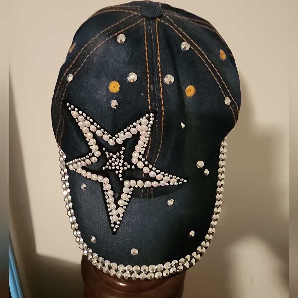 RHINESTONE HAT NWT